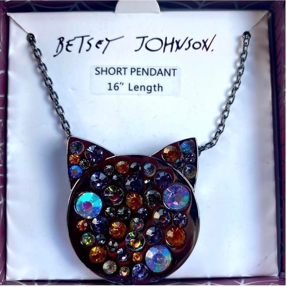 Betsey Johnson Jewelry - Betsey Johnson Cat Pendant Necklace NWB